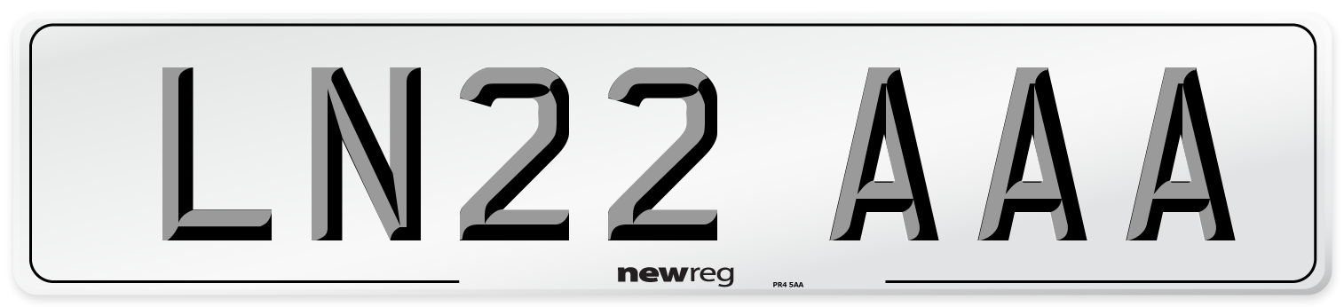 LN22 AAA Number Plate from New Reg